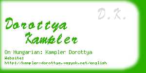 dorottya kampler business card